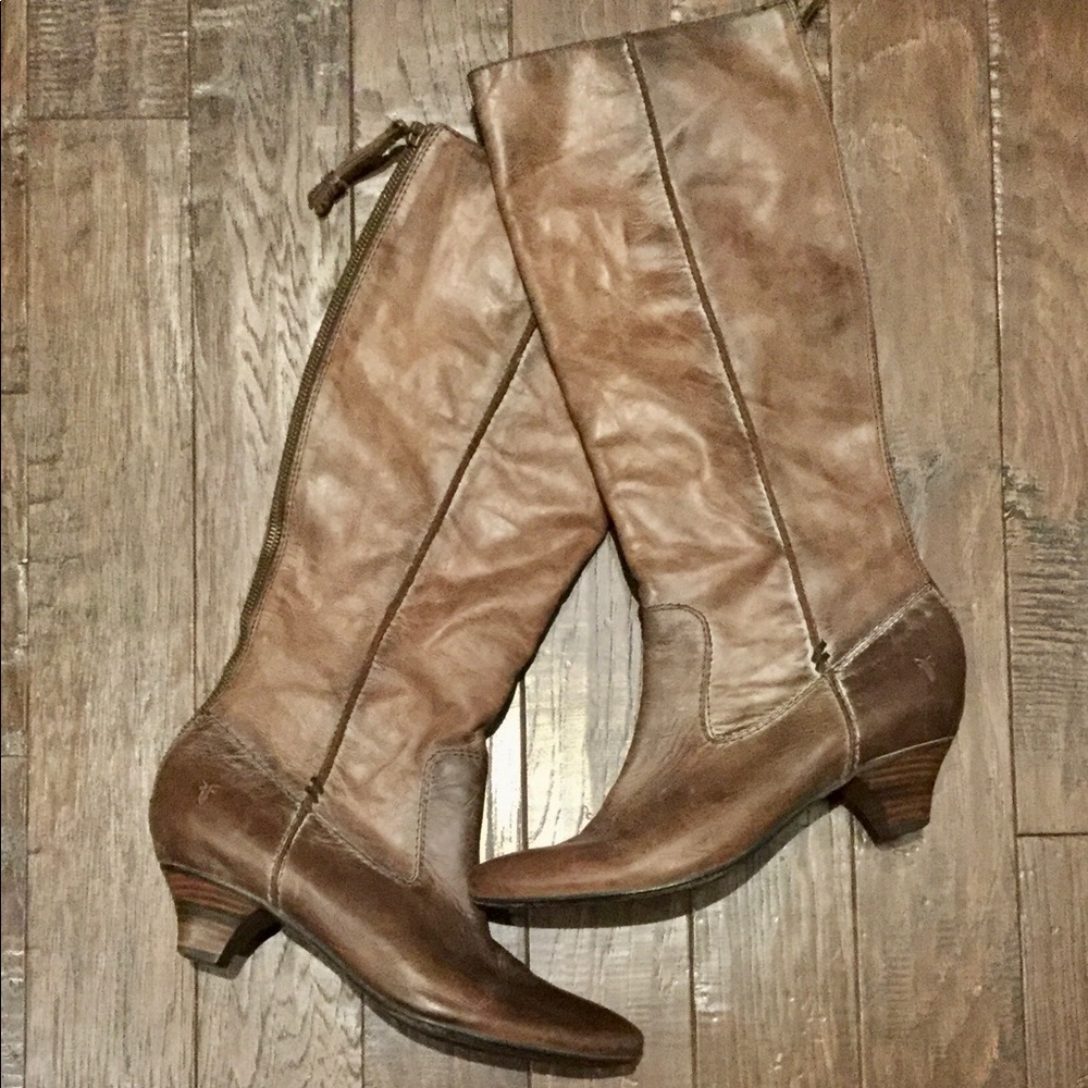 {Frye} Steffi Knee High Zip Back Boot